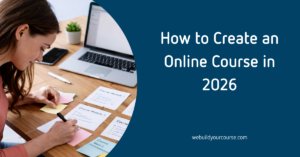 create an online course planning structure for online learning